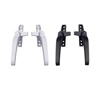 Maniglia for porta scorrevole a battente in lega di alluminio con serratura, ferramenta for la casa, 1 pezzo(Black Left)