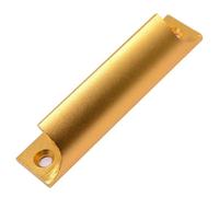 Maniglia for porta scorrevole in alluminio, 1 pezzo, in legno massello, for finestra a battente, 9 * 2 * 2 cm, nero/bianco/oro/argento(Gold)