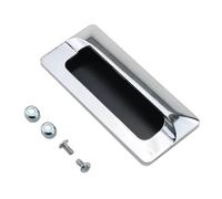 Maniglia for porta scorrevole in lega di zinco incorporata, maniglia for porta con fibbia for armadietto, attrezzatura for macchinari, 1 pezzo(Large Chroming)