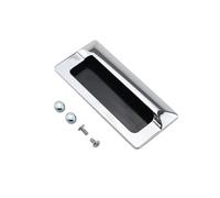 Maniglia for porta scorrevole in lega di zinco incorporata, maniglia for porta con fibbia for armadietto, attrezzatura for macchinari, 1 pezzo(Small Chroming)