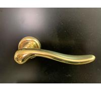 MANIGLIA FORME AMALFI PER PORTE INTERNE OTTONE CROMO SATINATO