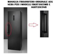 MANIGLIA FRIGORIFERO ORIGINALE AEG NERA PER RKB738E5MB E AGB728E5NB