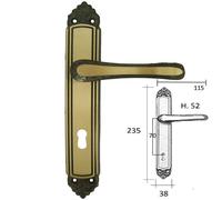 Maniglia Giglio Bronzata Q 8 70 Coppia Maniglie Per Porte Bussole Casa Ufficio