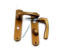 MANIGLIA GPB GABRY PLACCA WC 8X70 ALLUMINIO BRONZO - Ferrero Ferramenta