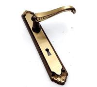 MANIGLIA GPB LADY PLACCA 8X70 OTTONE FUME' - Ferrero Ferramenta