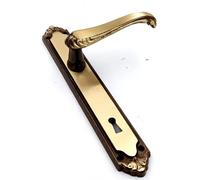 MANIGLIA GPB LADY PLACCA 8X90 OTTONE FUME'