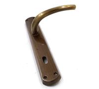 MANIGLIA GPB MILENA PLACCA 8X90 BRONZATO - Ferrero Ferramenta