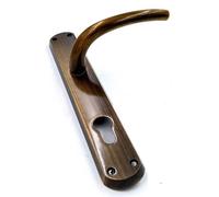 MANIGLIA GPB MILENA PLACCA YALE BRONZATO - Ferrero Ferramenta