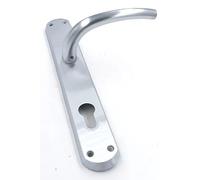 MANIGLIA GPB MILENA PLACCA YALE CROMO SATINATO - Ferrero Ferramenta