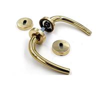 MANIGLIA GPB MILENA RB8 OTTONE LUCIDO - Ferrero Ferramenta