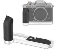 Maniglia Haoge X-T5 per Fujifilm X-T5 con impugnatura laterale ergonomica in silicone, piastra Arca Swiss per DJI RS2/RS-C2/RS3/RS3-PRO/RS3 Mini, argento