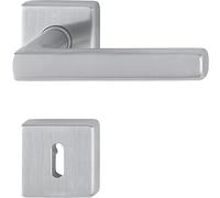 Maniglia Hoppe Dallas con rosette BB, in acciaio inox opaco, 3675281