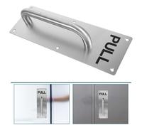 Maniglia in Acciaio Inox Piastra Di Spinta Della Porta Manico Anteriore