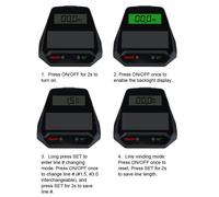 Maniglia in alluminio pesca esca per fusione con grande display contatore linea