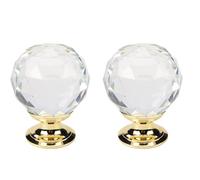 Maniglia in cristallo diamantato, 2 pezzi Maniglie e pomelli for cassetti for mobili, pomelli for porte con foro singolo for armadietto, porta dell'armadio, armadietto for vino, cassetto, maniglia in