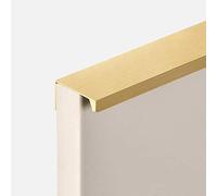 Maniglia in lega di alluminio, pomelli curvi nascosti per cassetti, hardware invisibile per armadio da cucina, porta del guardaroba, lunghezza 500 mm, 1 pezzo