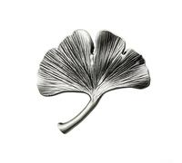 Maniglia in lega di zinco a forma di foglia di ginkgo per ante di mobili e cassetti, progettata per fornire un uso resistente nelle stanze dei bambini (latta antica)