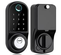 maniglia intelligente Impronta digitale biometrica, password tramite tastiera, app Bluetooth Tuya, chiave meccanica, serratura intelligente con accesso senza
