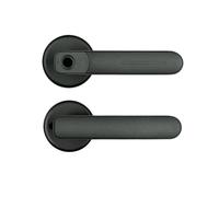 Maniglia intelligente per porta. La Serratura Elettronica Intellinte For Impronte Digitali Supporta L'impronta Biometrica E Lo Sblocco Con Chiave, Adatta For Porte In Legno(Black)