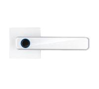 Maniglia intelligente per porta. Maniglia for porta con impronta digitale, quattro metodi di sblocco, adatta for porte di casa, camera da letto, ufficio e ripostiglio.(Silver)