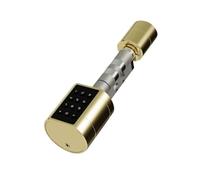 Maniglia intelligente per porta, smart Bluetooth, serratura a cilindro intelligente, serratura elettronica digitale, lucchetto di sicurezza per ufficio (oro)