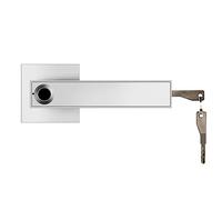 maniglia intelligente Serratura for porta con impronta digitale senza chiave, riconoscimento delle impronte digitali ad alta precisione, sblocca la entro 0,25 secondi, memorizza 32(White)