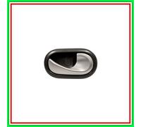 Prasco Maniglia interna Dacia Sandero 2008-2012 – leva argento, mostrina nera Destra