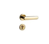 Maniglia interna for porta della camera da letto, serratura di sicurezza for la casa, serratura silenziosa, maniglia for porta in legno(Gold-Silent lock)