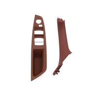 Maniglia Interna Per BMW F10 F11 F18 520 523 525 528 530 51417225865 LHD Car Interior Passenger Portiera Maniglia Tirare Rivestimento Copertura(LHD RedBrown 2Piece)