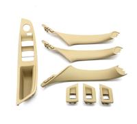 Maniglia Interna Per BMW F10 F11 F18 520 523 525 528 530 51417225865 LHD Car Interior Passenger Portiera Maniglia Tirare Rivestimento Copertura(LHD Beige 7Piece)