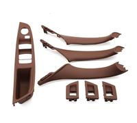 Maniglia Interna Per BMW F10 F11 F18 520 523 525 528 530 51417225865 LHD Car Interior Passenger Portiera Maniglia Tirare Rivestimento Copertura(LHD RedBrown 7Piece)