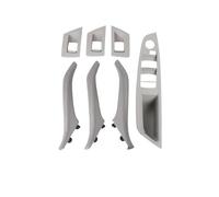 Maniglia interna portiera auto Per La Serie 5 Per F10 Per F11 51417225866 Driver Lato Sinistro Destro Auto Interni Maniglie Per Porte In Pelle 7 Pezzi Set Completo(RHD Gray)