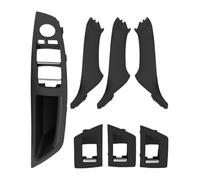 Maniglia interna staffa Per La Serie 5 F10 F18 Guida A Sinistra LHD 2010-2016 7 Pezzi Piastra Copertura Maniglia Portiera Interna Dell'auto(Nero)
