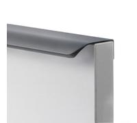 Maniglia invisibile comoda ed estetica per porte integrate, perfetta per armadi e scarpiere (grigio)