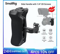 Maniglia laterale SmallRig con viti da 1/4 "-20 impugnatura universale in Silicone in alluminio per gabbia per fotocamera DSLR, con supporto per scarpe fredde-4015