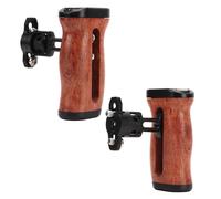 Maniglia laterale universale in alluminio e legno di rosewood per cófano con telecamera per vlogging