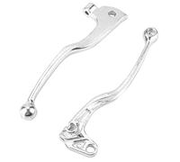 Maniglia Leva Freno, Maniglia Leva Freno Frizione, Coppia di Maniglie Leva Freno, Ferro di qualità con Finitura Argento per YZ80/YZ125/TW200, XT250, TT350, XT350