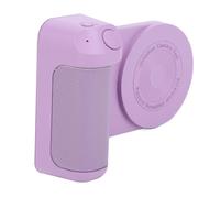 Maniglia magnetica per fotocamera per telefono, asse di rotazione semplice con otturatore, staffa per maniglia per fotocamera con una sola mano, per smartphone, con vite per (Viola)