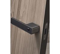 Maniglia magnetica silenziosa per porta con chiave, semplice serratura con una sola parola per camera da letto, universale, adatta per porte di spessore 35-55 mm, colore B, dimensioni 16 cm, accesso