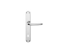 MANIGLIA MILENA OTTONE CRO SAT PLACCA 8x70 [GHIDINI ]