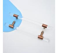 Maniglia moderna per porta del fienile in cristallo acrilico rosa, 119,9 x 100,1 cm, barra di spinta per porte in legno e vetro, installazione su entrambi i lati, elegante aggiornamento per capannoni