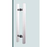 Maniglia moderna per porta quadrata in vetro, resistente, per esterni, fienili, uffici, negozi - Il design push pull migliora l'accessibilità