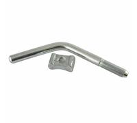 Maniglia morsetto filettato Bradley 5/8" + giunti ruota jockey a coste BRD05