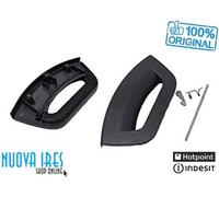 MANIGLIA OBLO COMPLETA LAVATRICE ARISTON INDESIT POLAR WHITE FUTURA ORIGINALE