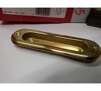 Maniglia Ovale da Incasso per porte scorrevoli ottone lucido