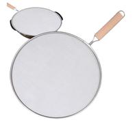 Maniglia paraspruzzi - Protezione in rete in acciaio inox, scudo per padella da cucina, protezione antispruzzo per uso in padella, copertura a rete fine per cucinare e bollire in cucina