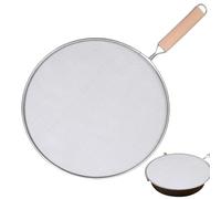 Maniglia paraspruzzi - Protezione in rete in acciaio inox, scudo per padella da cucina, protezione antispruzzo per uso in padella, copertura a rete fine per cucinare e bollire in cucina
