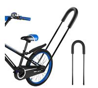 Maniglia per Allenamento Bici, Barra di Spinta per Equilibrio, Asta di Supporto per Bicicletta per Bambini, Arra Genitore, Barra di Spinta per Equilibrio, Maniglia di Spinta di Sicurezza, Nero