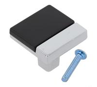 Maniglia per armadio da cucina in lega di zinco in metallo con installazione sicura a vite, design a due colori e finitura resistente allo sbiadimento, adatta per cassetti, porte e cassettiere (B)