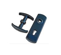 MANIGLIA PER PORTA BASCULANTE A CILINDRO SAGOMATO EUROPEO